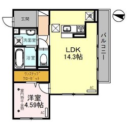 (仮)D-ROOM和田町23（高崎市和田町）の物件間取画像